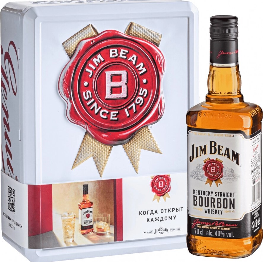 Виски Jim Beam в коробке